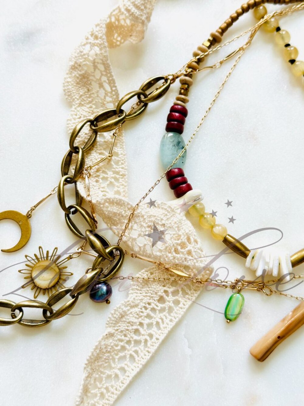 FREE PEOPLE x Ariana Ost Gold Layered Fish Necklace - EXCLUSIVE! - Picture 4 of 6